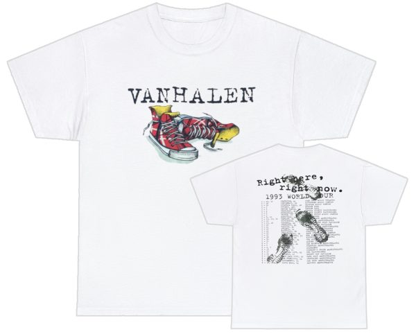 Van Halen 1993 Right Here Right Now World Tour Shirt
