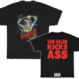 Van Halen Robot Dinosaur Van Halen Kicks Ass Shirt 1