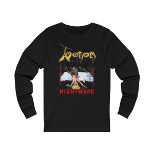 Venom Nightmare Cover with Lyrics on Back Long Sleeved Shirt 2