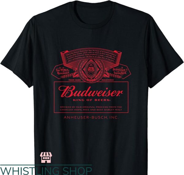 Vintage Dale Earnhardt T-shirt Budweiser Can Label