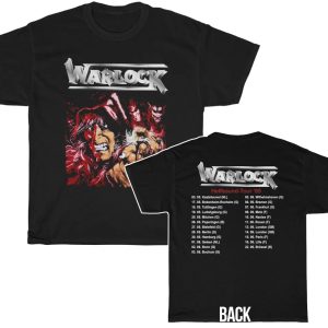 Warlock Hellbound 1985 Tour Shirt 1