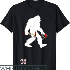 Wildland Fire T-Shirt Bigfoot Wildland Firefighter Trending