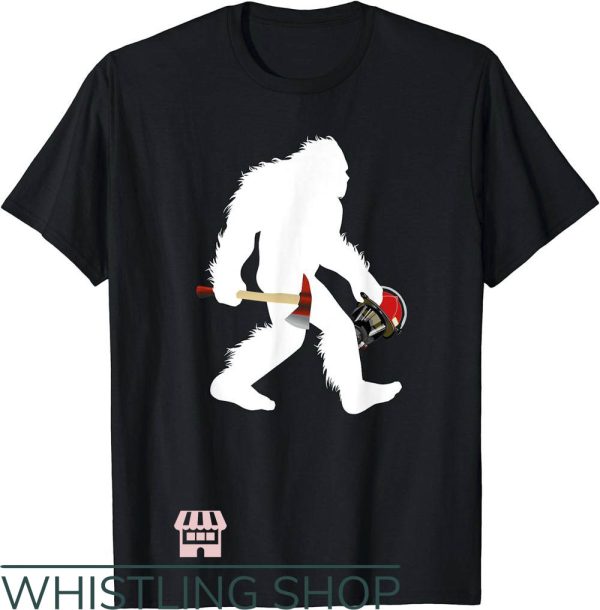 Wildland Fire T-Shirt Bigfoot Wildland Firefighter Trending