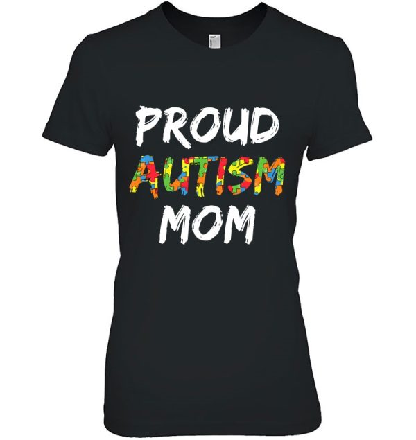 Womens Autism Awareness Clothes Proud Autism Mom