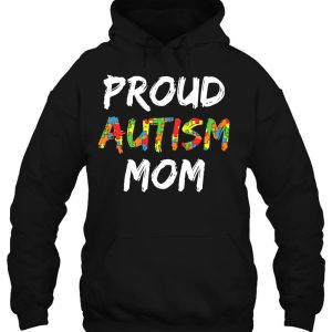 Womens Autism Awareness Clothes Proud Autism Mom 3