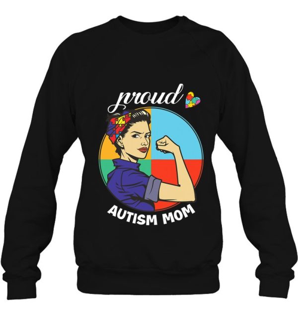 Womens Autism Awareness Month Mama Autistic Proud Autism Mom