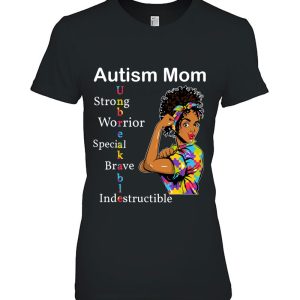 Womens Autism Mom African Unbreakable Autism Awareness Day 2