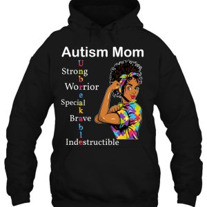 Womens Autism Mom African Unbreakable Autism Awareness Day 3