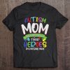 Womens Autism Mom People Look Up To Their Hero V-Neck