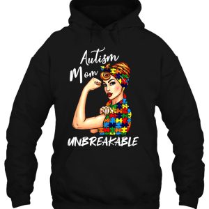 Womens Autism Mom Unbreakable Shirt Autism Awareness Day 3