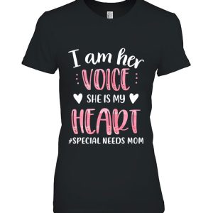 Womens I’m Her Voice She Is My Heart Autism Mom Autism Kid