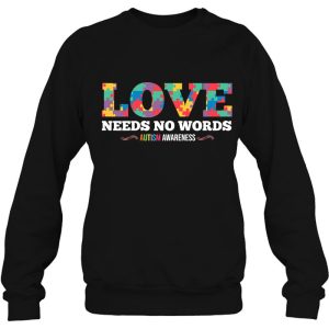 Womens Love Need No Words Autism Awareness Autism Mom 4