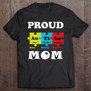 Womens Proud Autism Mom Periodic Table Puzzle 1