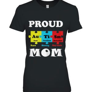 Womens Proud Autism Mom Periodic Table Puzzle 2
