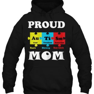 Womens Proud Autism Mom Periodic Table Puzzle 3