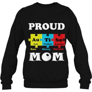 Womens Proud Autism Mom Periodic Table Puzzle 4