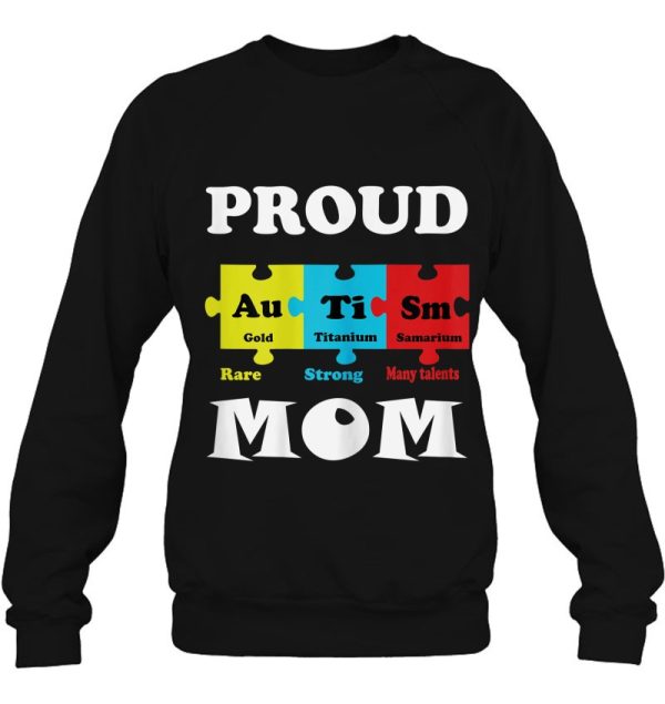 Womens Proud Autism Mom Periodic Table Puzzle