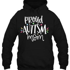 Womens Proud Autism Mom V Neck 3