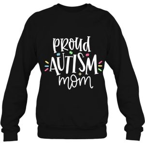 Womens Proud Autism Mom V Neck 4