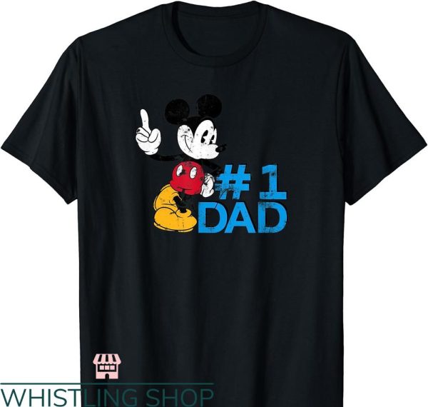 World’s Best Dad T-shirt Disney Mickey Mouse Father’s Day