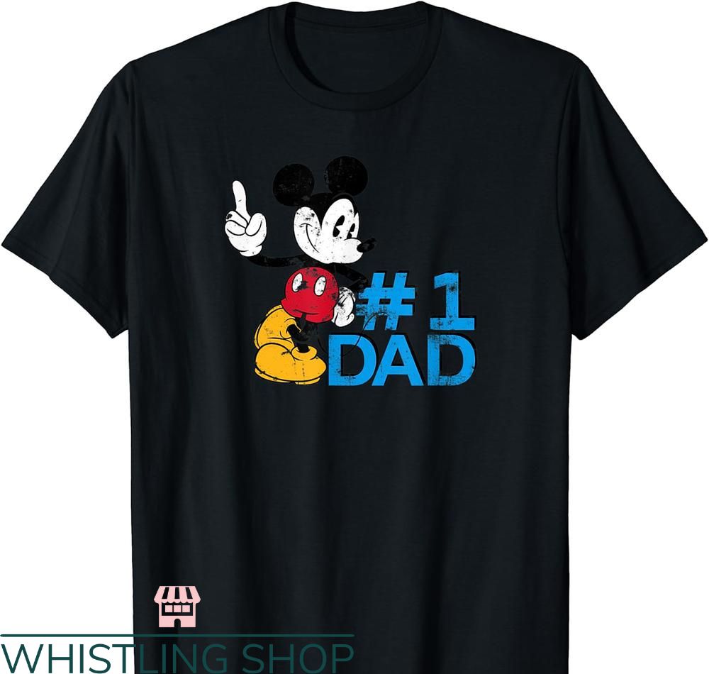World's Best Dad T-shirt Disney Mickey Mouse Father's Day