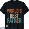 World’s Best Dad T-shirt Father’s Day Retro Dad World’s Best