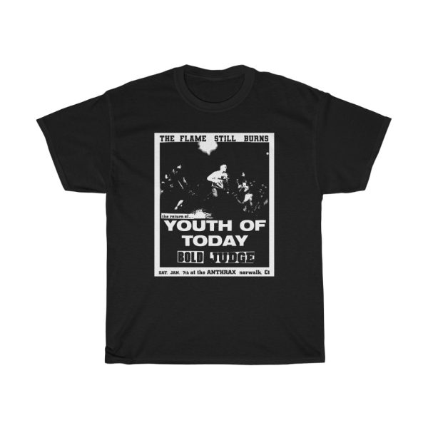 Youth of Today LIVE January 7, 1988 at The Anthrax in Norwalk, CT Flyer Shirt