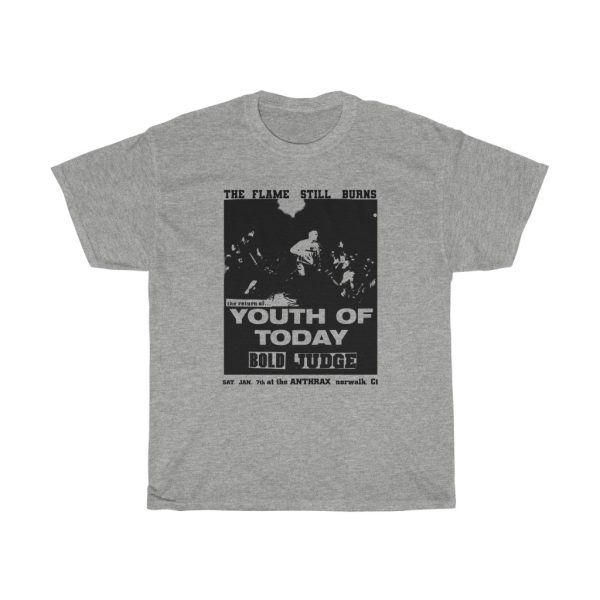 Youth of Today LIVE January 7, 1988 at The Anthrax in Norwalk, CT Flyer Shirt