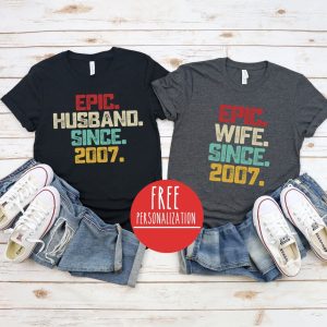 15th Wedding Anniversary Gift For Couple – Apparel, Mug, Home Decor – Perfect Gift For Everyone