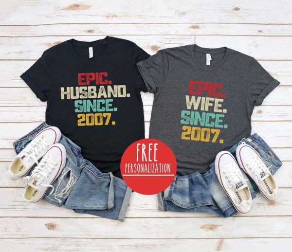 15th Wedding Anniversary Gift For Couple – Apparel, Mug, Home Decor – Perfect Gift For Everyone