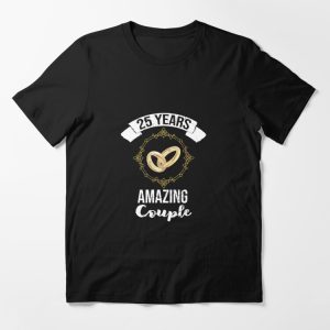 25 Years Silver Wedding Anniversary T-Shirt – Apparel, Mug, Home Decor – Perfect Gift For Everyone