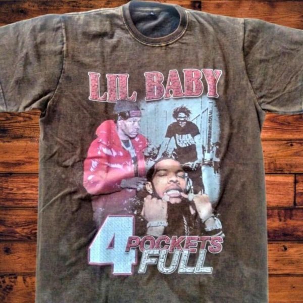 4 Pockets Full Lil Baby Rapper Graphic T-shirt For Hip Hop Fans – Apparel, Mug, Home Decor – Perfect Gift For Everyone