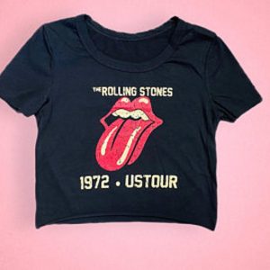 60s Band The Rolling Stones American Tour 1972 Crop Top Shirt Best Gift For Fans – Apparel, Mug, Home Decor – Perfect Gift For Everyone