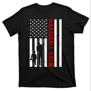 American USA FLag Dad And Son Baseball Shirts – The Best Shirts For Dads In 2023 – Cool T-shirts