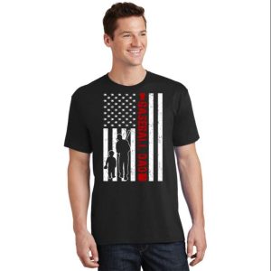 American USA FLag Dad And Son Baseball Shirts – The Best Shirts For Dads In 2023 – Cool T-shirts