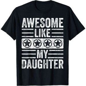 Awesome Like My Daughter Vintage Daddy T-Shirt – The Best Shirts For Dads In 2023 – Cool T-shirts