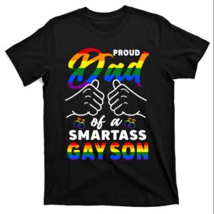 Awesome Proud Trans Dad Pride Lgbt Funny LGBT Shirt – The Best Shirts For Dads In 2023 – Cool T-shirts