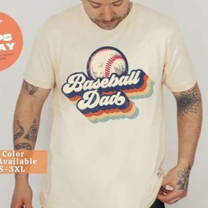 Baseball Dad Retro Shirt For Men – The Best Shirts For Dads In 2023 – Cool T-shirts