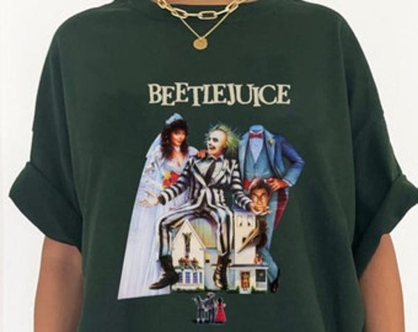 Beetlejuice Horror Film Tim Burton Alec Baldwin Graphic T-shirt – Apparel, Mug, Home Decor – Perfect Gift For Everyone