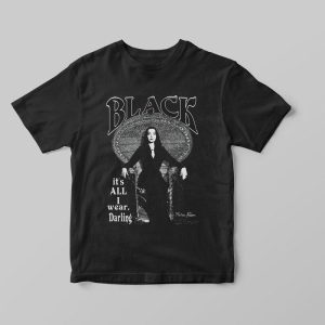 Black Shirt Morticia Addams Addams Family Shirt – Apparel, Mug, Home Decor – Perfect Gift For Everyone