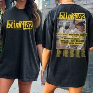 Blink 182 The World Tour 2023 2024 Concert Shirt Best Fan Gifts – Apparel, Mug, Home Decor – Perfect Gift For Everyone