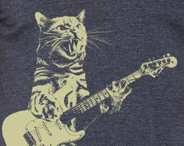 Cat Playing Guitar Shirt Funny Meme T-shirt – Apparel, Mug, Home Decor – Perfect Gift For Everyone