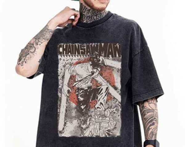 Chainsaw Man Graphic Unisex T-shirt For Anime Fans – Apparel, Mug, Home Decor – Perfect Gift For Everyone