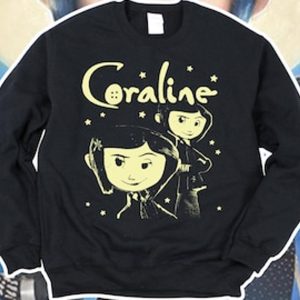 Coraline Fantasy Horror Film Graphic Unisex Sweatshirt – Apparel, Mug, Home Decor – Perfect Gift For Everyone