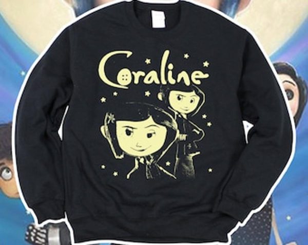 Coraline Fantasy Horror Film Graphic Unisex Sweatshirt – Apparel, Mug, Home Decor – Perfect Gift For Everyone