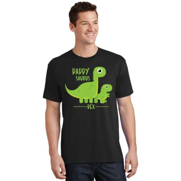 Cute Daddysaurus And Babysaurus – Funny Fathers Day T-Shirt – The Best Shirts For Dads In 2023 – Cool T-shirts