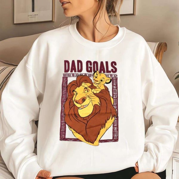 Dad Goals Lion King Mufasa Funny Disney Shirts For Dads – The Best Shirts For Dads In 2023 – Cool T-shirts