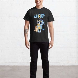 Dad Playing Son And Daughter Bluey Family T-Shirt – The Best Shirts For Dads In 2023 – Cool T-shirts