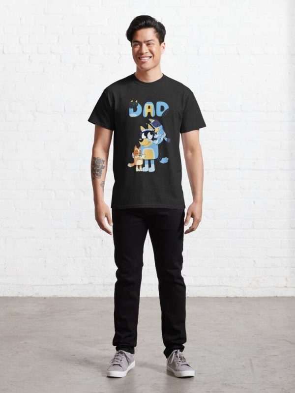 Dad Playing Son And Daughter Bluey Family T-Shirt – The Best Shirts For Dads In 2023 – Cool T-shirts