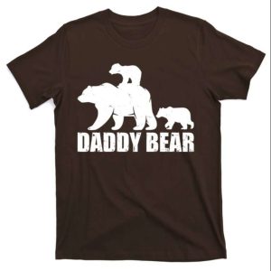 Daddy Bear With Twin Cubs T-Shirt – The Best Shirts For Dads In 2023 – Cool T-shirts